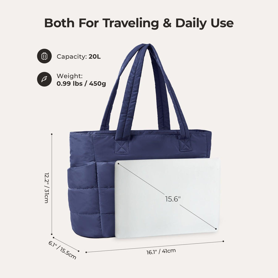 Sac fourre-tout matelassé Bagsmart 20L avec compartiment pour ordinateur portable 15,6" 