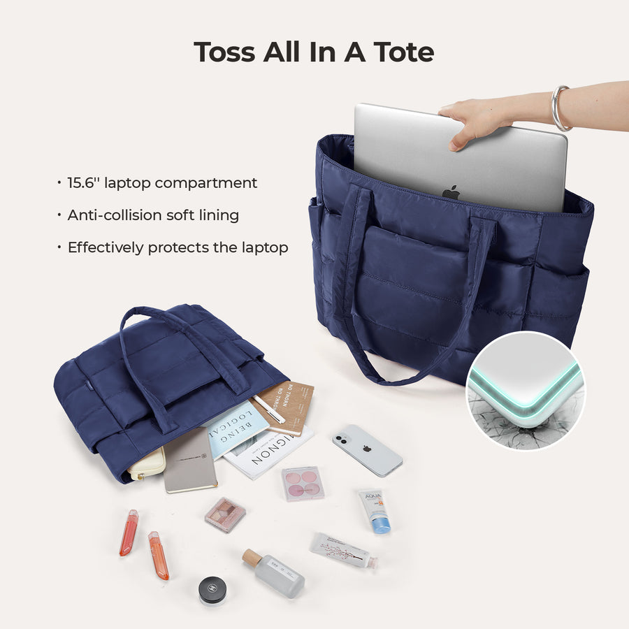 Sac fourre-tout matelassé Bagsmart 20L avec compartiment pour ordinateur portable 15,6" 
