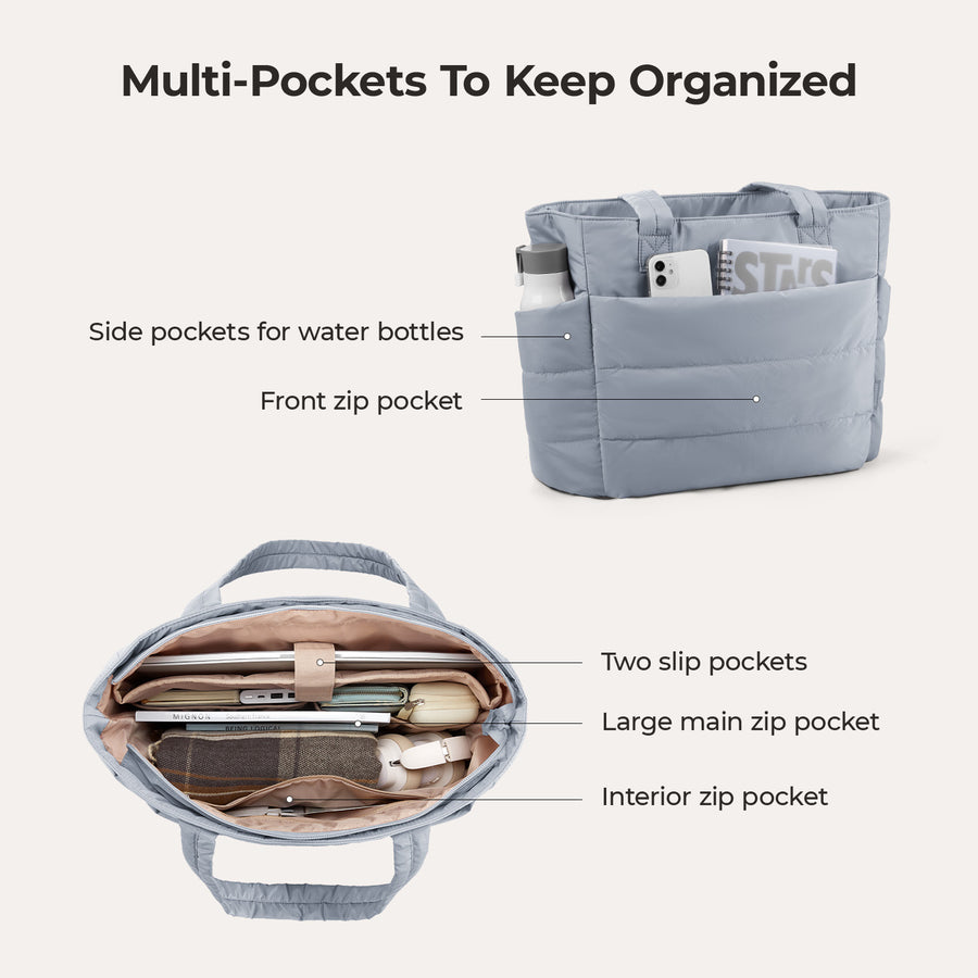 Sac fourre-tout matelassé Bagsmart 20L avec compartiment pour ordinateur portable 15,6" 