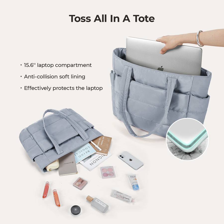 Sac fourre-tout matelassé Bagsmart 20L avec compartiment pour ordinateur portable 15,6" 