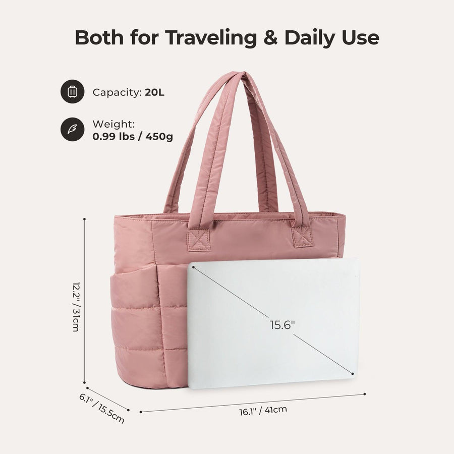 Sac fourre-tout matelassé Bagsmart 20L avec compartiment pour ordinateur portable 15,6" 