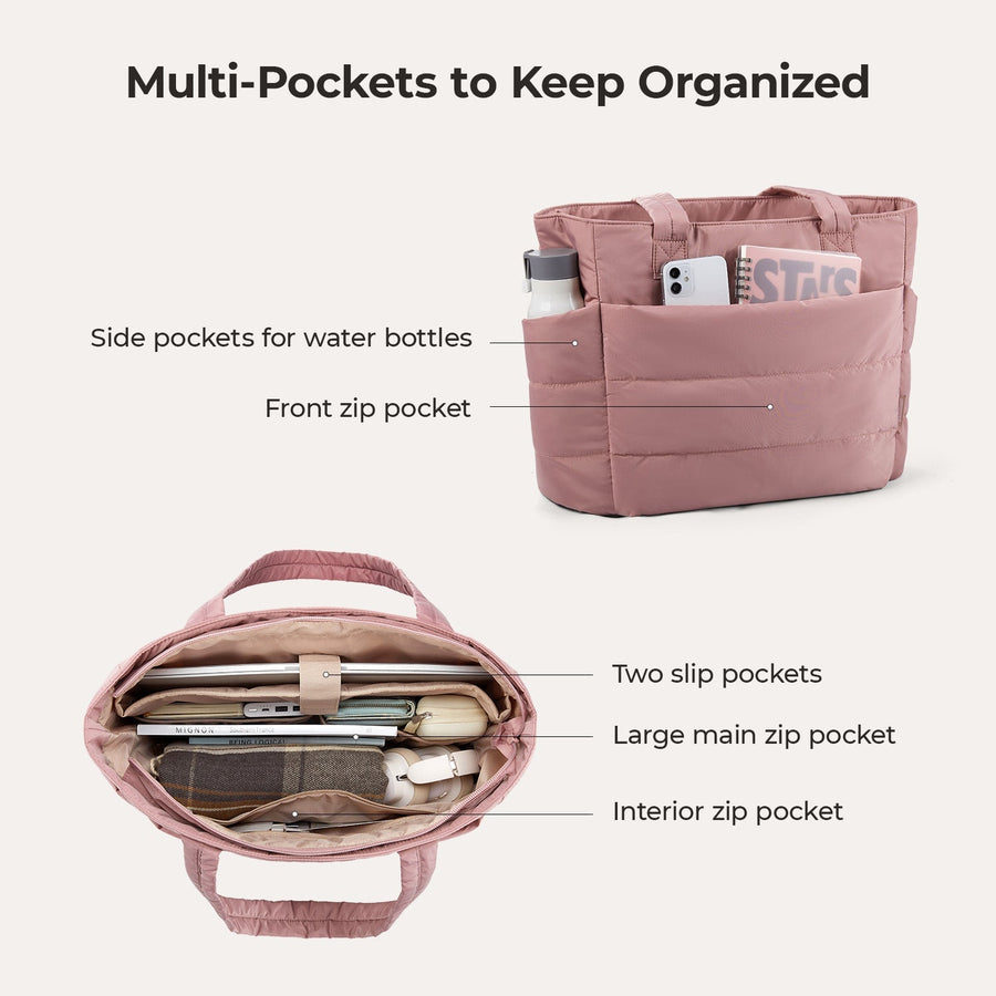 Sac fourre-tout matelassé Bagsmart 20L avec compartiment pour ordinateur portable 15,6" 