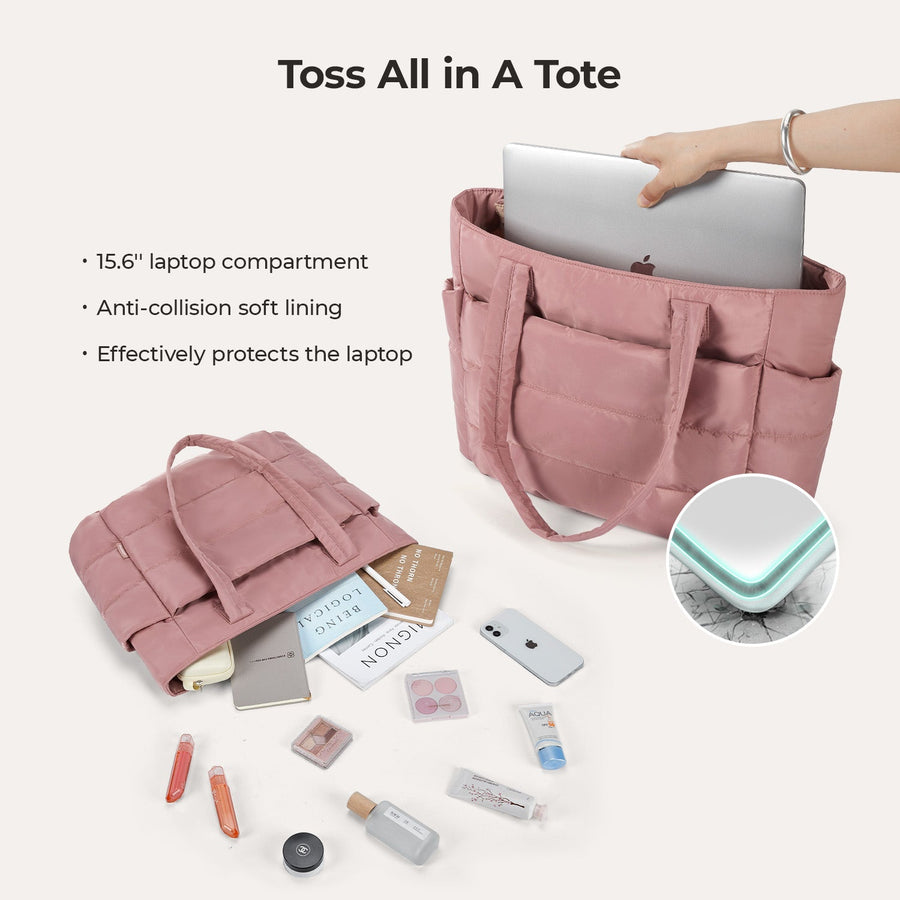 Sac fourre-tout matelassé Bagsmart 20L avec compartiment pour ordinateur portable 15,6" 