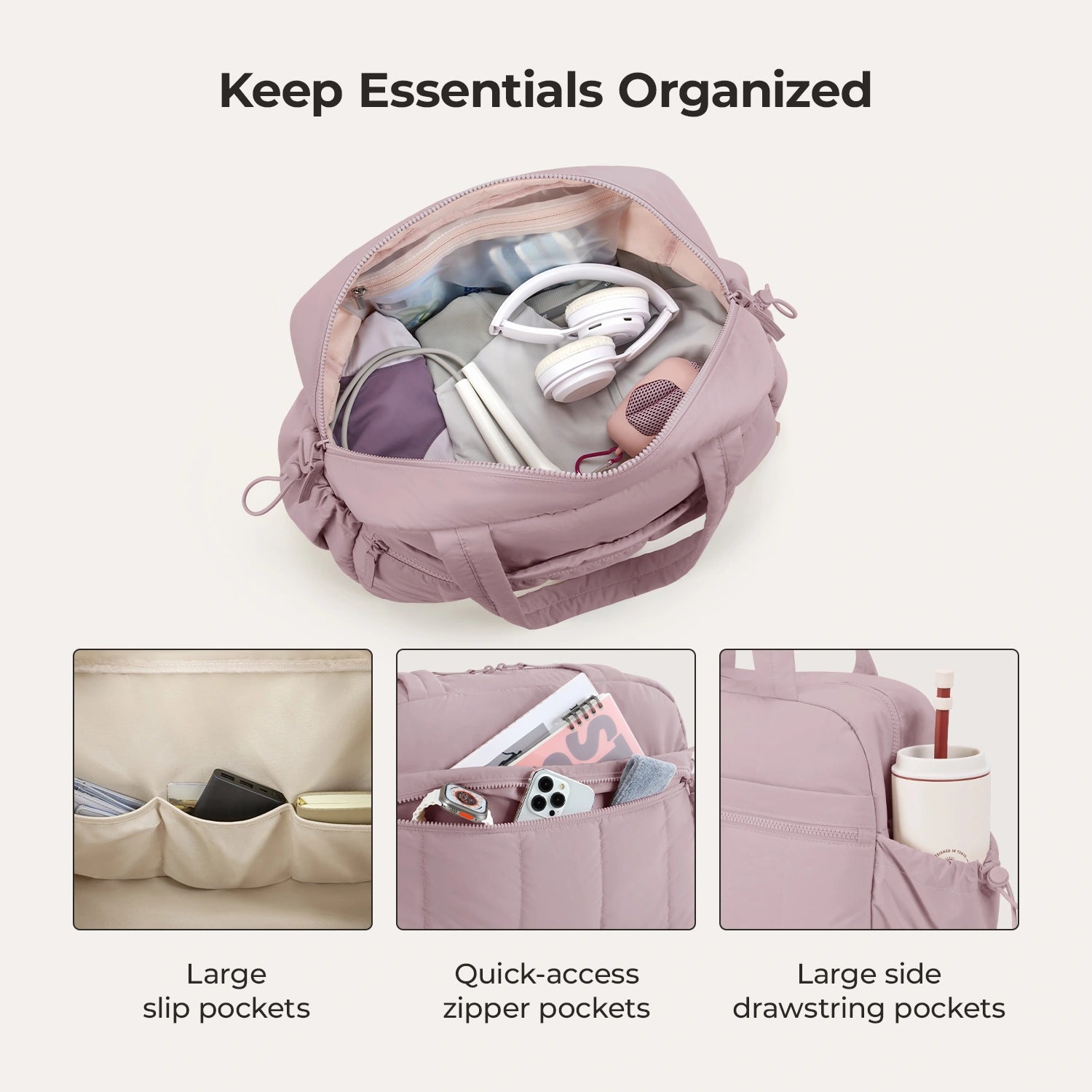 Sac de sport et de voyage Puffy résistant à l'eau