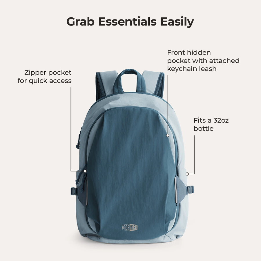 Ensemble de sac à dos de voyage Soar 25L à clapet ouvert à 180°