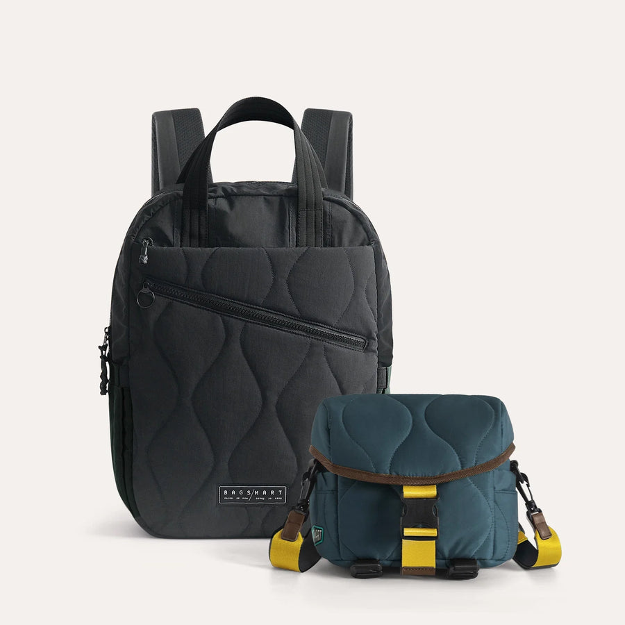 Ensemble sac à dos et bandoulière Paz