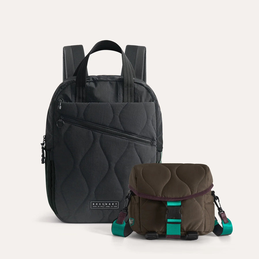 Ensemble sac à dos et bandoulière Paz