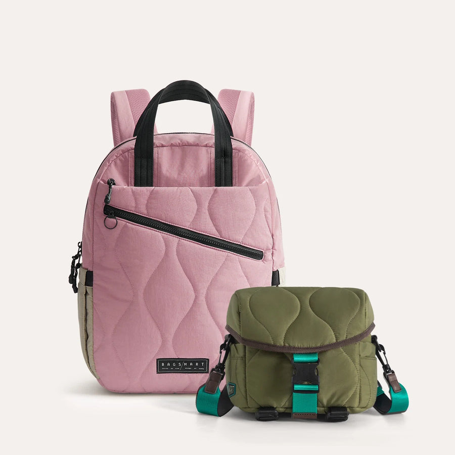 Ensemble sac à dos et bandoulière Paz