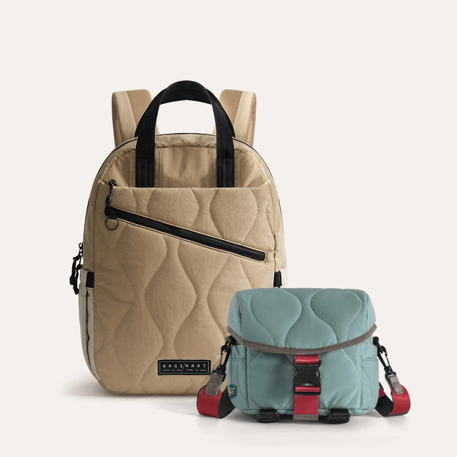 Ensemble sac à dos et bandoulière Paz