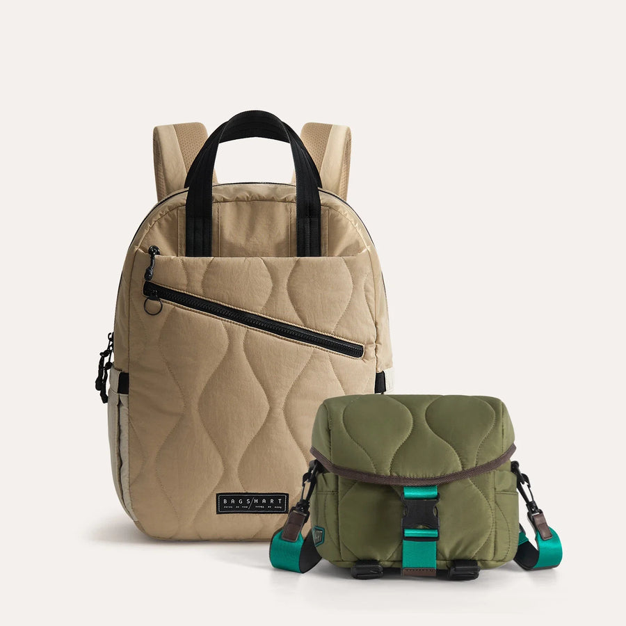 Ensemble sac à dos et bandoulière Paz