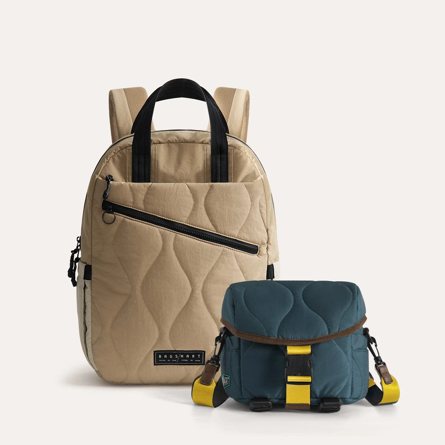 Ensemble sac à dos et bandoulière Paz