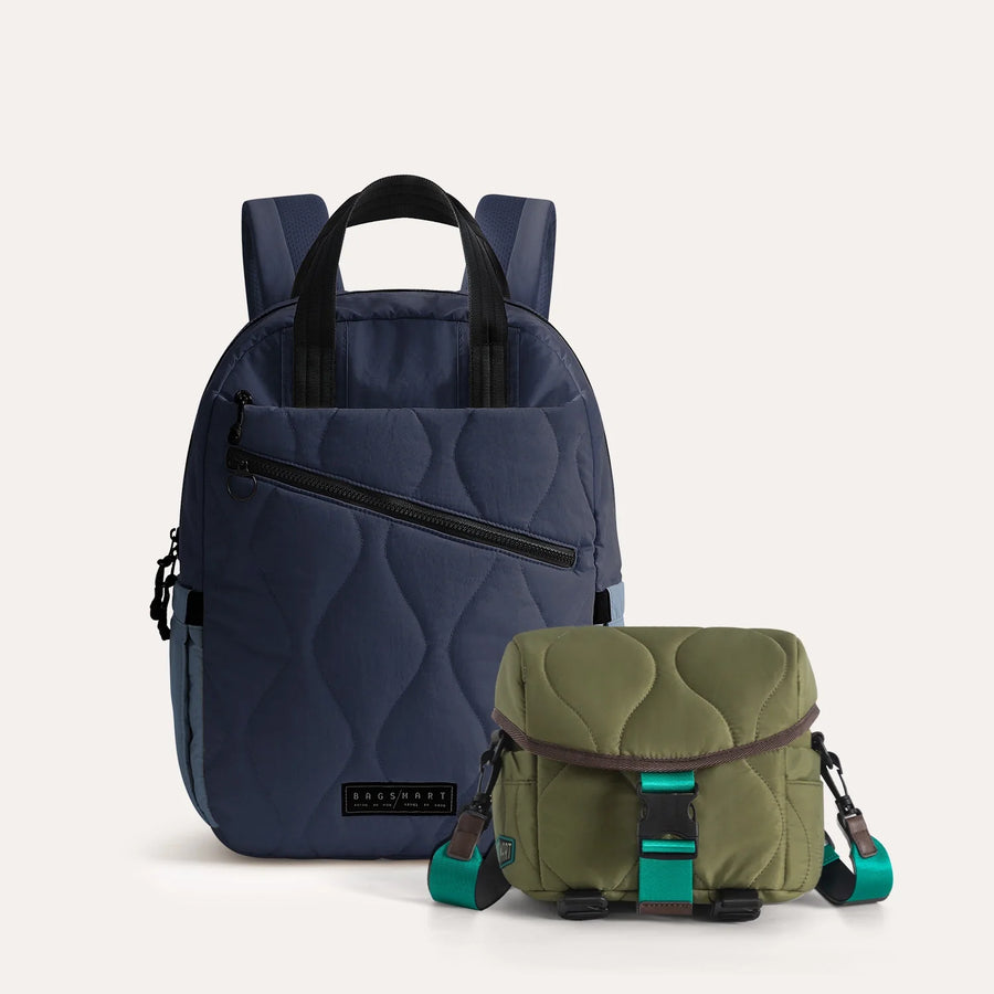 Ensemble sac à dos et bandoulière Paz