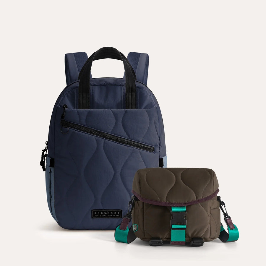 Ensemble sac à dos et bandoulière Paz