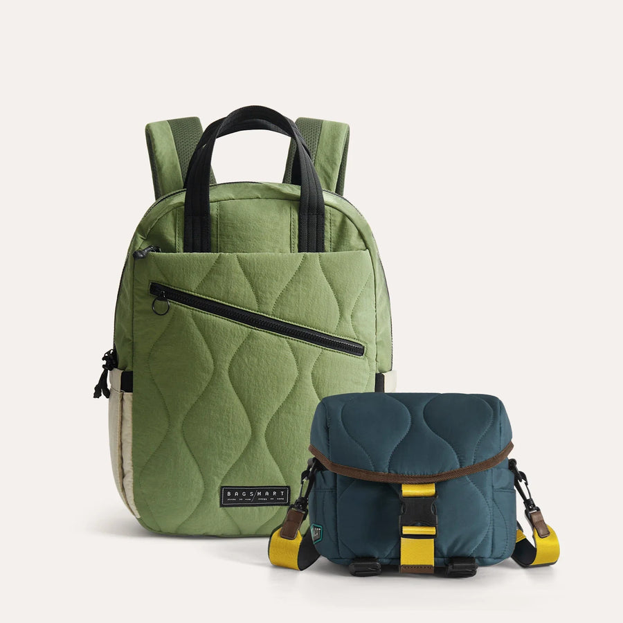 Ensemble sac à dos et bandoulière Paz