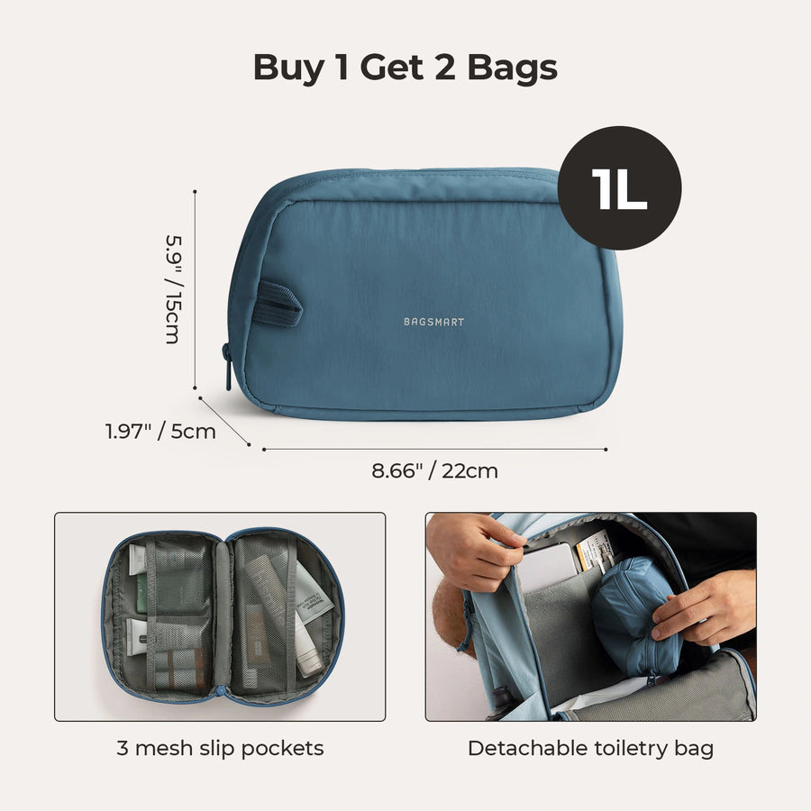 Ensemble de sac à dos de voyage Soar 25L à clapet ouvert à 180°