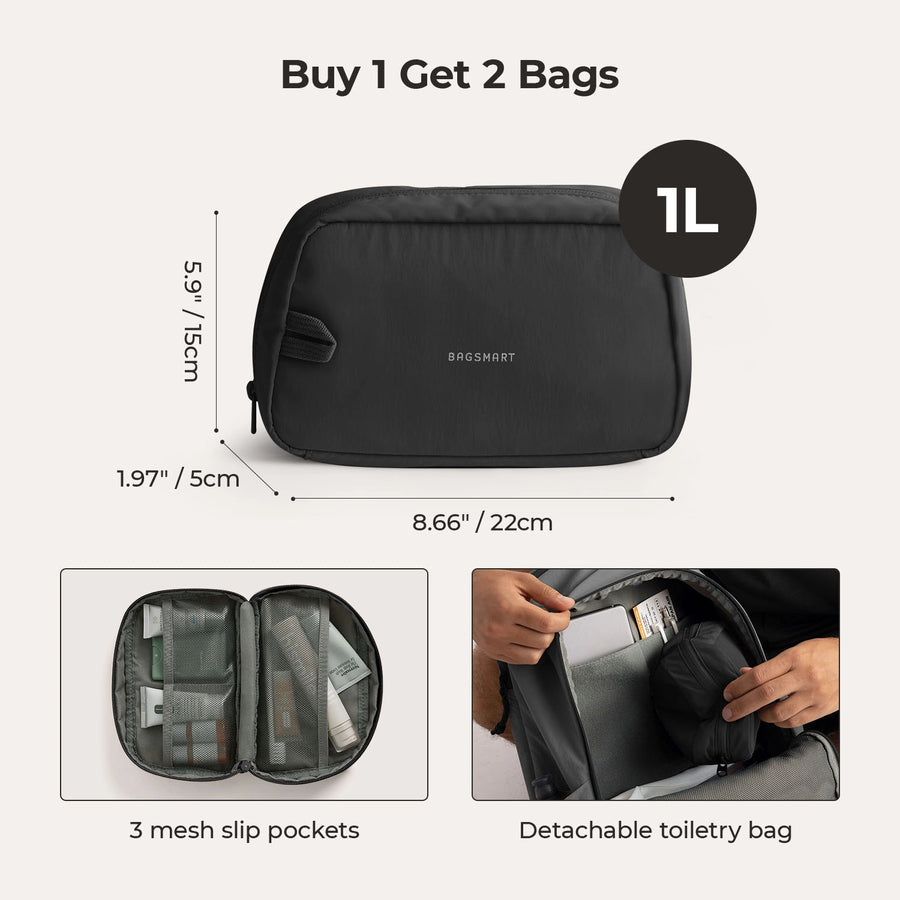 Ensemble de sac à dos de voyage Soar 25L à clapet ouvert à 180°