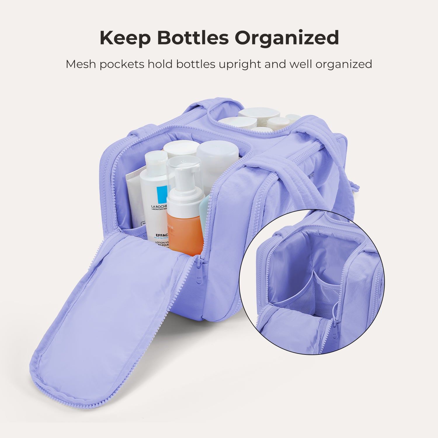 Trousse de toilette multifonctionnelle Zora Spacesaver 4 en 1 Puffy 