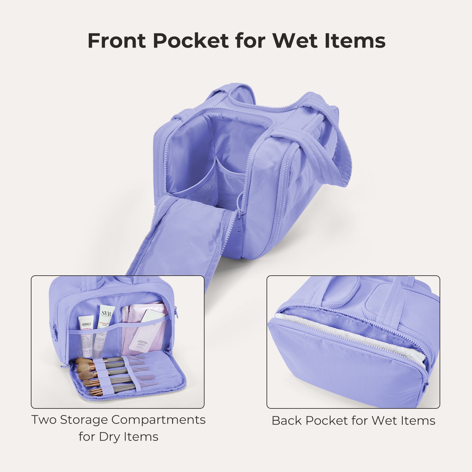 Trousse de toilette multifonctionnelle Zora Spacesaver 4 en 1 Puffy 