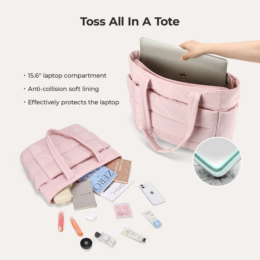 Sac fourre-tout matelassé Bagsmart 20L avec compartiment pour ordinateur portable 15,6" 