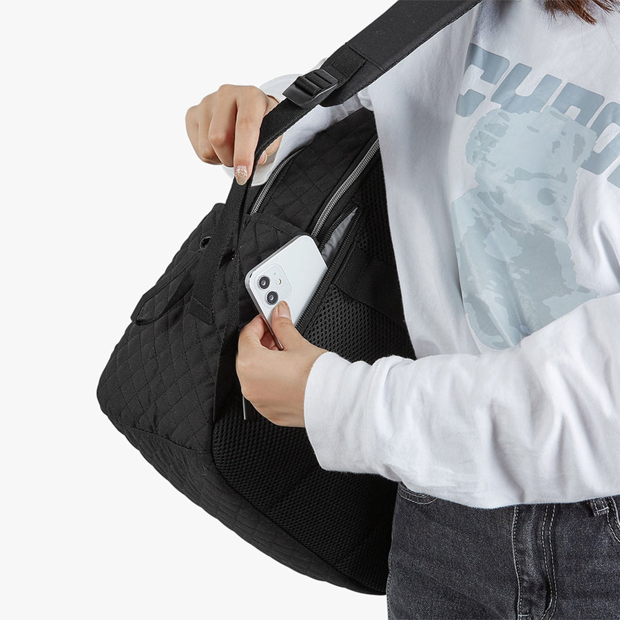 The Wanderland Quilted Lightweight 15.6 Inch School Laptop Backpack with Back Hidden Pocket-Bagsmart