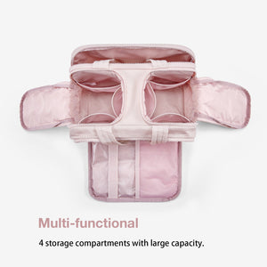 Zora Compact Toiletry Bag with Multi-functional 4 Storage Compartments with Large Capacity - Bagsmart