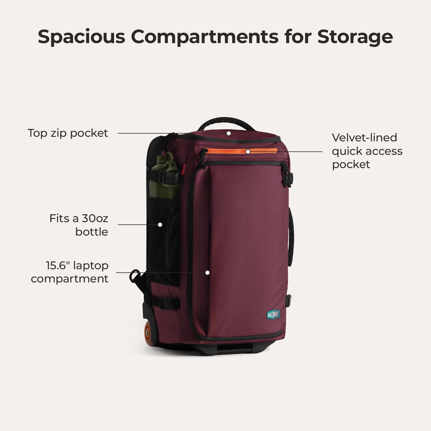 Sac à dos à roulettes Blast 43L 