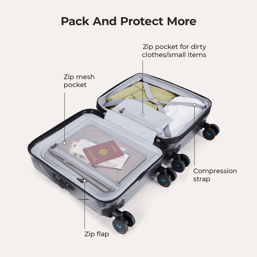 Valise cabine rigide légère Daren 16-20 pouces 