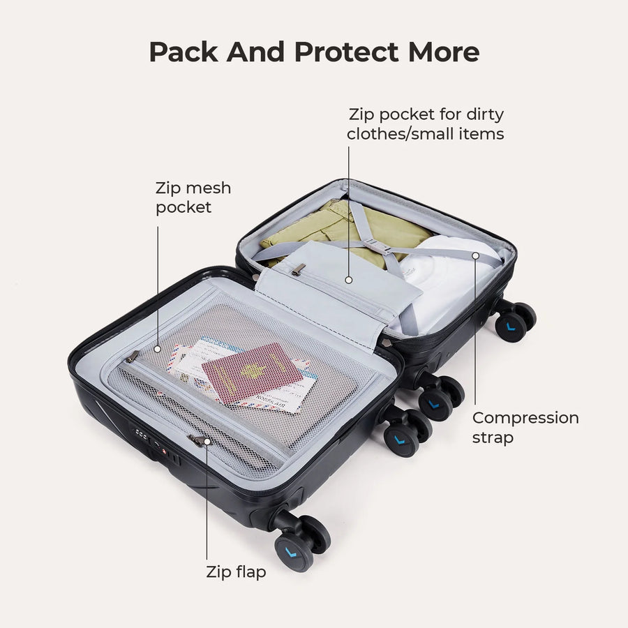Valise cabine rigide légère Daren 16-20 pouces 