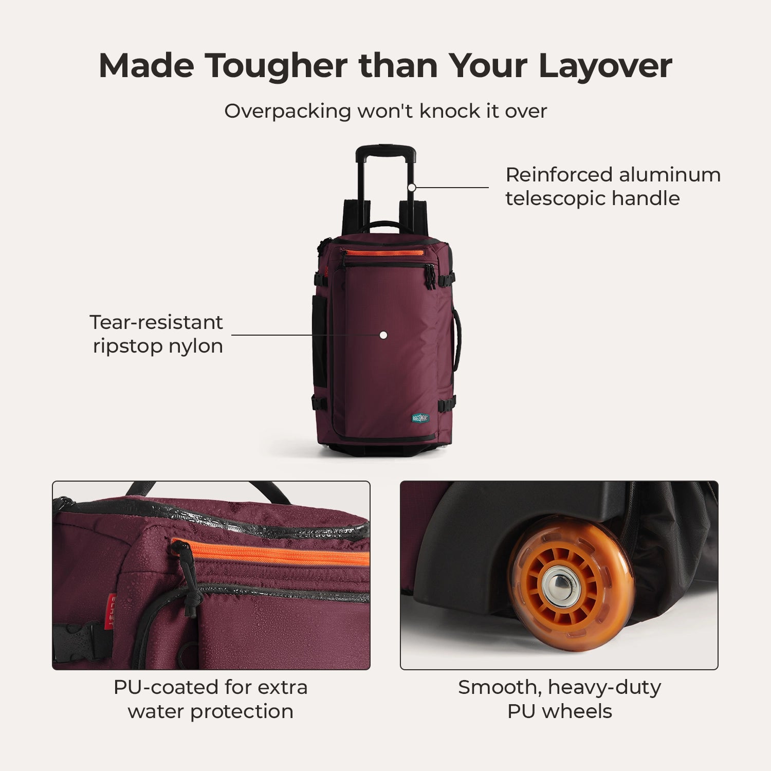 Sac à dos à roulettes Blast 43L 