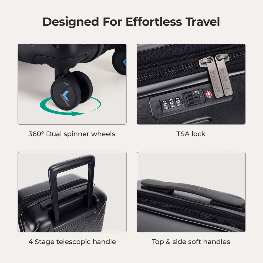 Valise cabine rigide légère Daren 16-20 pouces 