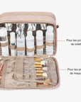 Waterproof makeup bag for travel