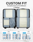 6PCS Cubes d'emballage pliables pour la valise de voyage