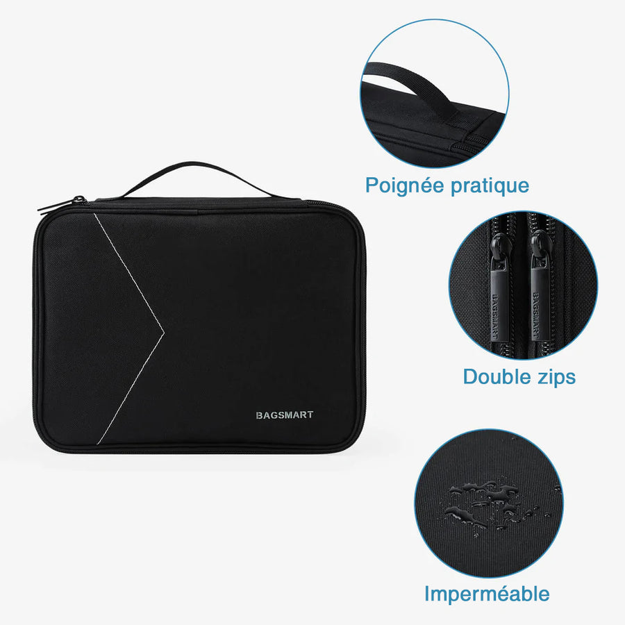 2-layer cable storage bag