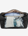 Travel duffle with shoe compartment
