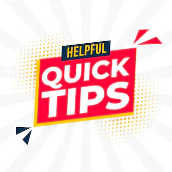 Conseils rapides
